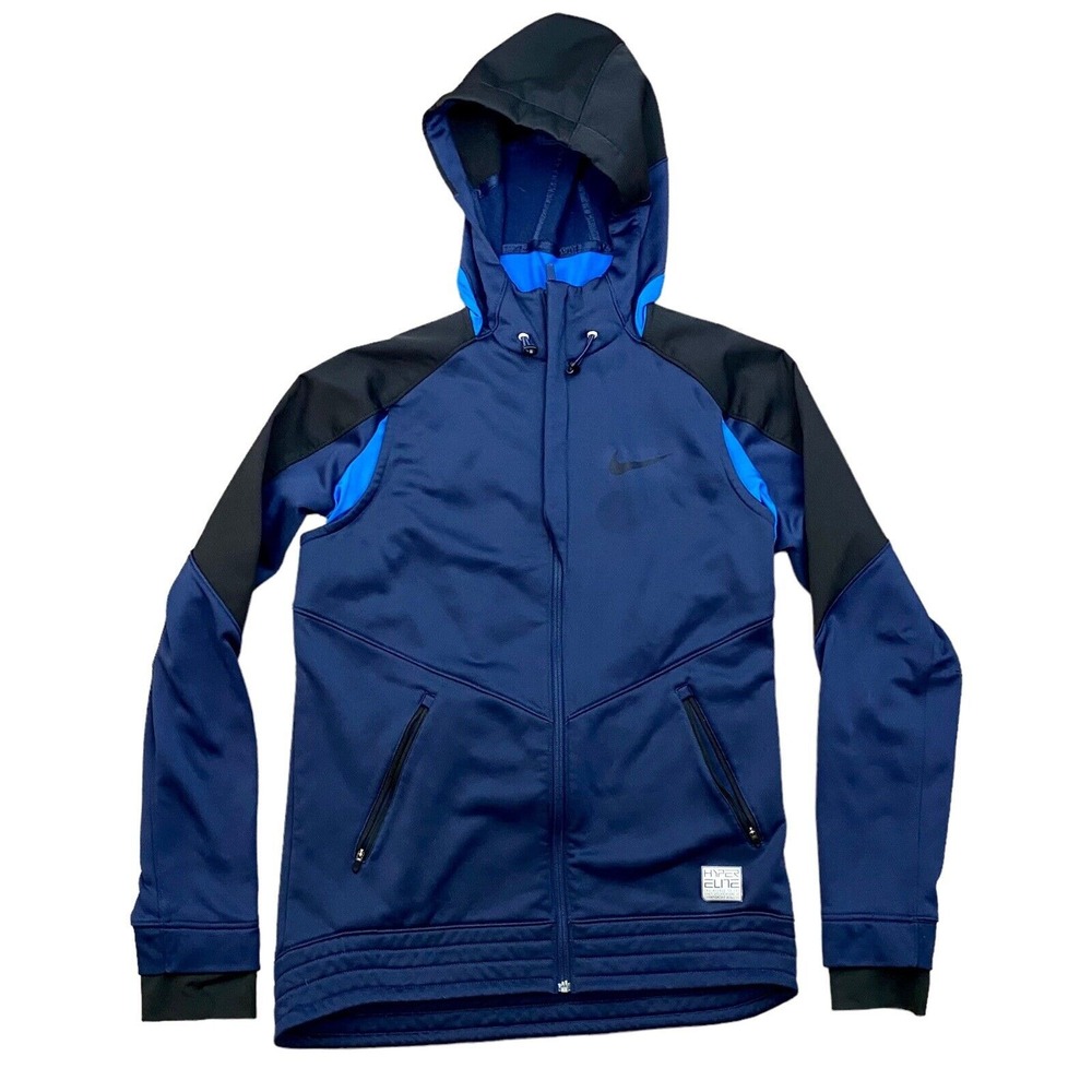 Nike Hyper Elite Hoodie Jacket Mens Sz M Zip Therma Fit Winterized Vent Motion